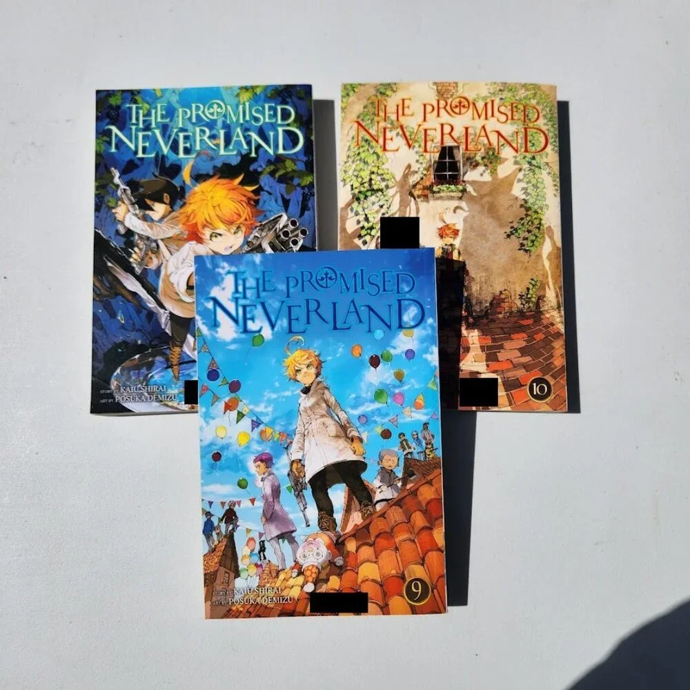 The Promised Neverland Book Bundle Volume 8 9 10 Kaiu Shirai Graphic Novel Books
